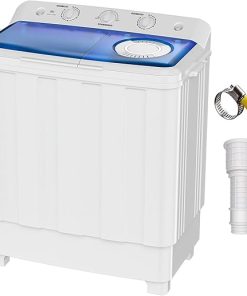 Compact Twin Tub Washing Machine 28lbs Washer 10lbs Spinner for Apartments