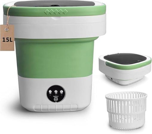 Portable Mini Washing Machine with Spin Basket for Easy Laundry - Image 2