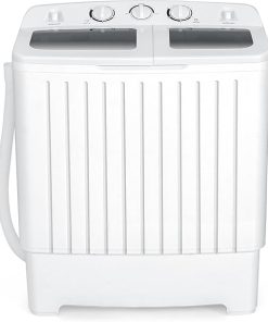 COSTWAY Twin Tub Portable Washing Machine 20 Lbs Compact Washer