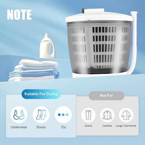 Portable 2 in 1 Non-Electric Mini Washing Machine for Travel - Image 2