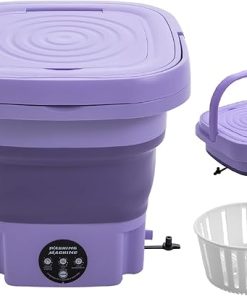Portable 8L Mini Washing Machine for Travel and Deep Cleaning