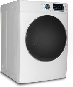 8.0 Cu.Ft Laundry Dryer Large Capacity, 120V Electric Front Load Clothes Dryer Machine, Full Size 27″ Stackable Dryer For Home Apartment RV With Wrinkle Care, Smart Sensor Dry Stainless-Steel Drum