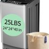 25 lbs Full Automatic Washing Machine Compact Design LED Display