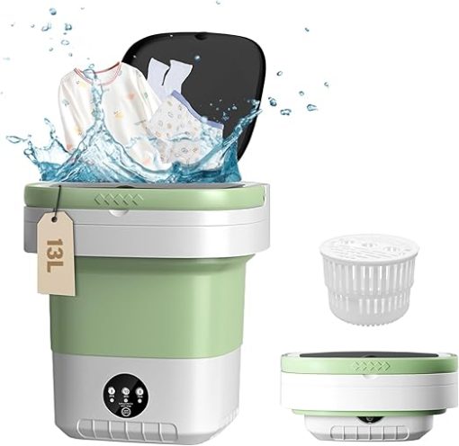 Portable 13L Washing Machine Mini Washer Spin Dryer for Small Items - Image 2
