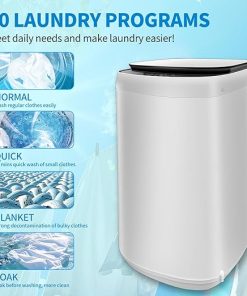Compact 0.9 Cubic Foot Portable Washing Machine for Homes and Apartments 2