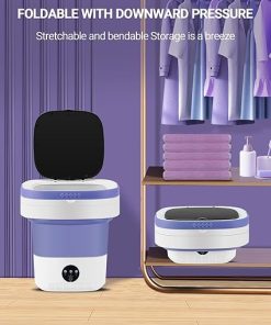 Portable Washing Machine 11L Mini Washer with Spin Basket for Travel 2