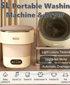 Mini Portable Washing Machine 15L Compact Washer for Travel RV 2