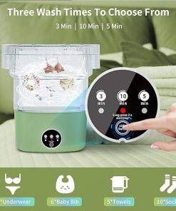 Mini Portable Washing Machine 11L with 3 Modes for Travel and Camping 2