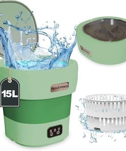 Portable 15L Mini Folding Washing Machine for Travel and Home