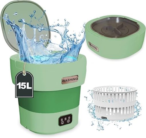 Portable 15L Mini Folding Washing Machine for Travel and Home