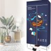 Home Portable Electric Heated Dryer with Remote for Light Clothes 3