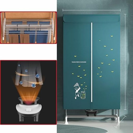 Electric Clothes Dryer 900W 1500W 2-Tier Indoor Heated Airer - Image 2