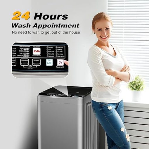 Full Automatic 25 LBS Portable Washing Machine for Apartment Use - Image 2