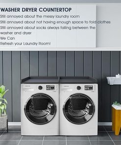54 Inch Laundry Countertop for Washer Dryer Organization in Grey 2