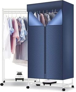 Indoor Folding Clothes Dryer 220V Mini Drying Rack with Timer 15KG