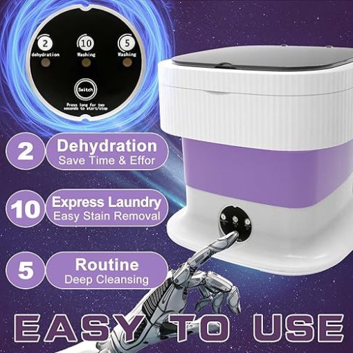 Portable 16L Mini Washing Machine for Travel and Camping Use - Image 2