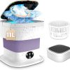 GR”AT Portable washing machine,Mini Washer,11L upgraded large capacity foldable Washer,Deep cleaning of underwear,baby clothes and other small clothes.Suitable apartments,dormitories,hotel. (Purple) 4
