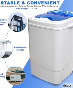 Portable Washing Machine for Apartments and Dorms with 8.8 lb Capacity 2