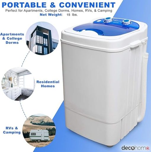 Portable Washing Machine for Apartments and Dorms with 8.8 lb Capacity - Image 2