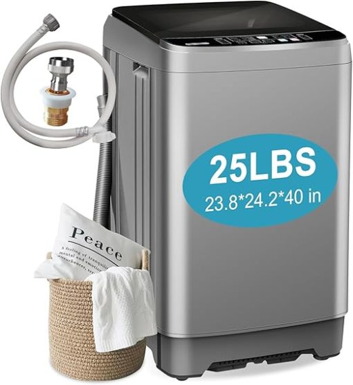 Full Automatic 25 LBS Portable Washing Machine for Apartment Use