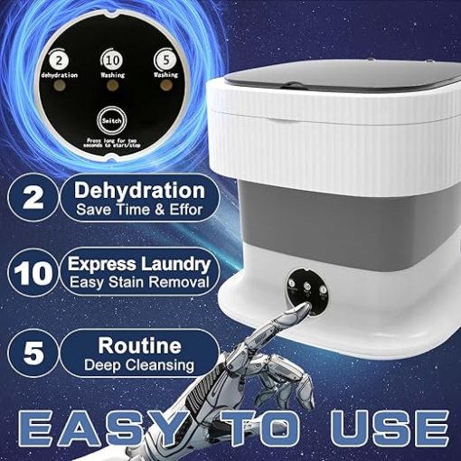 Portable 16L Mini Washing Machine for Travel and Camping Use - Image 2