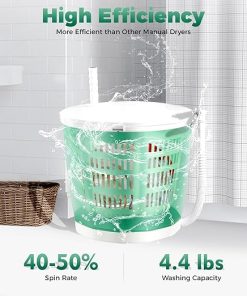 Compact Non-Electric Portable Washing Machine for RV Travel Green 2