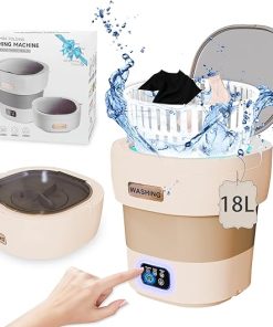 Portable 18L Folding Mini Washing Machine for Travel and Camping