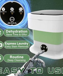 Compact Portable Washing Machine Mini Washer and Dryer for Laundry 2