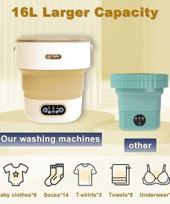 Portable Mini Washing Machine with Spin Dryer for Travel and Camping 2