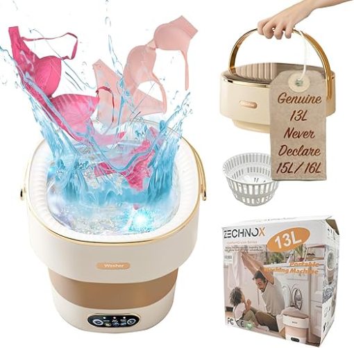 Portable 13L Mini Washing Machine for Travel RV Baby Clothes