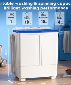 Auertech 20lbs Twin Tub Portable Washing Machine for Home and RV 2