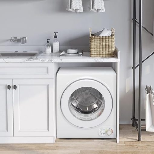 ROVSUN 110V Portable Clothes Dryer Front Load Laundry Machine 850W White - Image 2