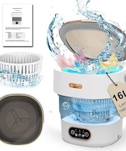Compact 16L Portable Washing Machine for Travel and Small Spaces