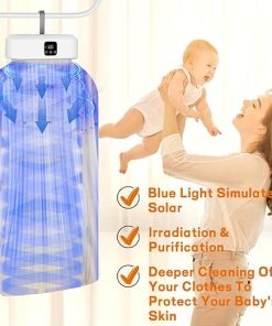 Compact Electric Clothes Dryer for Travel Apartments and Home Use 2
