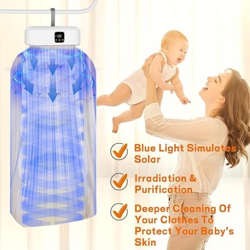 Compact Electric Clothes Dryer for Travel Apartments and Home Use - Image 2