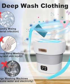 16L Mini Portable Washing Machine for Travel Camping and Apartments 2