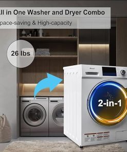 24″ All in One Washer Dryer Combo 2.7 cu.ft for Apartment Use White 2