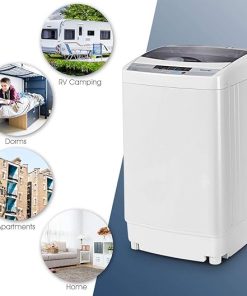 Giantex Portable Full-Automatic Washing Machine 1.34 Cu.ft 12 Lbs Capacity 2