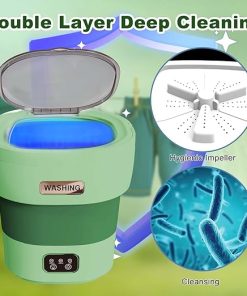 Portable 18L Mini Washing Machine for Travel with Spin Feature 2