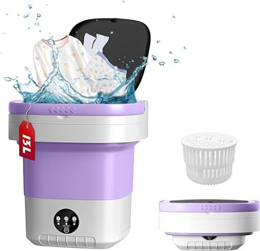 13L Portable Washing Machine with Spin Dryer for Small Items - Image 2