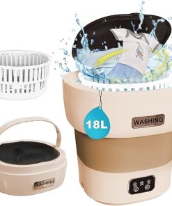Portable 18L Washing Machine Mini Collapsible Washer Dryer Combo