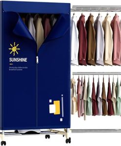 Compact 1000W Portable Clothes Dryer for Home and Travel Use