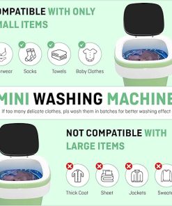 Portable 12L Mini Washing Machine for Travel and Camping 2
