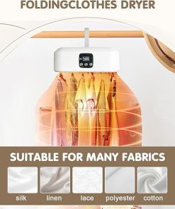 Compact Portable Clothes Dryer with Remote Control and Drying Bag 2