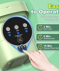 Compact 11L Portable Washing Machine for Baby Clothes and Travel 2