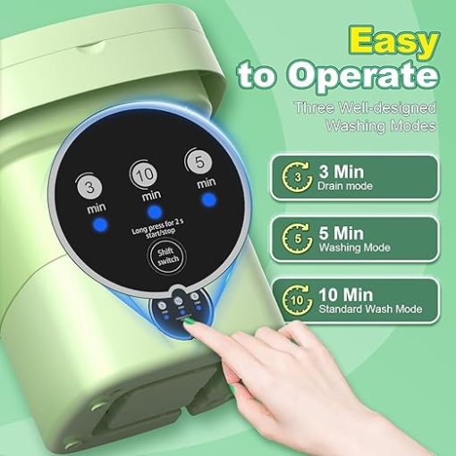 Compact 11L Portable Washing Machine for Baby Clothes and Travel - Image 2