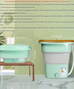 Compact 18L Portable Washing Machine for Travel RV and Camping 2