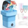 Folding Mini Washing Machine 11L with 3 Cleaning Modes for Travel
