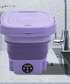 Compact Portable Mini Washing Machine 8L Top Load Foldable 110V