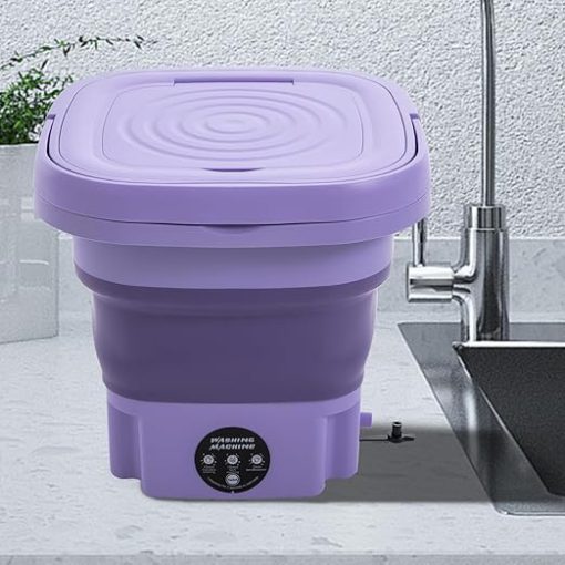 Compact Portable Mini Washing Machine 8L Top Load Foldable 110V